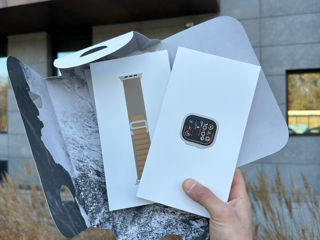 Apple Watch Ultra 2 49mm Natural Titanium Case/ Tan Alpine Loop /Size M foto 3