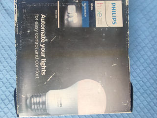 Philips Hue E27 White LED Lighting Starter Kit