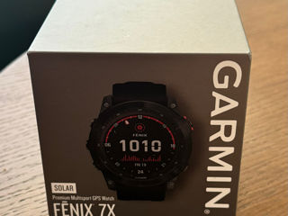 Ceas inteligent Garmin Fenix 7X Solar Gray, nou sigilat!