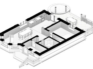 Casă de locuit individuală cu 2 niveluri / stil negociabil /  P+M / 142.7m2 / construcții / 3D foto 9