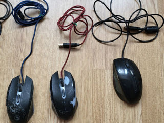 se vinde 3 mouse Asus,marvo,gembird,optical Gaming Mouse.