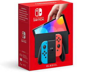 Consola Nintendo Switch Oled Model, 64GB, Neon Blue and Neon Red foto 4