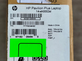 HP PAVILION Plus 14. Core i7-12700H. RAM-16GB DDR5. SSD-512GB. ECRAN 3K 90Hz. OLED. NOU. foto 5