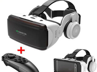 VR Очки для смартфона, с джойстиком, и наушниками. Ochelari VR pentru smartphone cu joystick foto 4