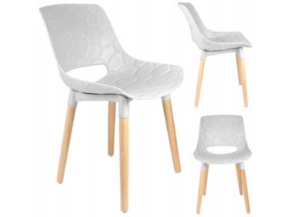 Scaun scandinav JUMI DAVIS (alb)