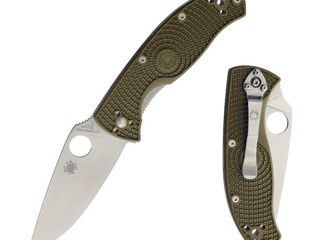 Spyderco Tenacious Original Lightweight folding knife green handle new condition in stock