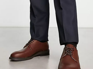 Selected homme derby shoes, 42, кожа, made in Portugal foto 2
