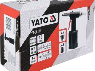 Пневматический заклёпочник,  nituitor pneumatic "YATO" foto 1