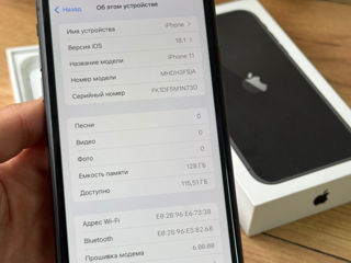 Iphone 11 128gb ca nou ! Baterie 94% , tot setul + husa si sticla foto 6