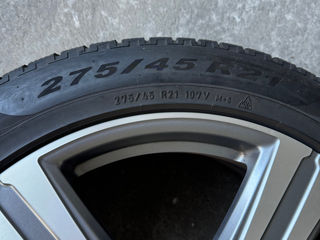 5x112 R21 Mercedes cu anvelope 315/40 & 275/45 R21 foto 11