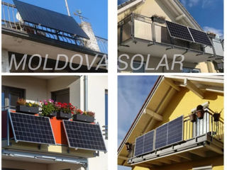 солнечные панели на балконе и акумуляторы