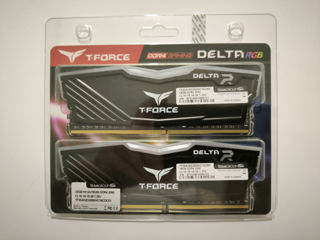 Продаю новую запечатанную память T-Force Delta RGB DDR4 Black 32GB (2x16GB) 3000MHz CL16