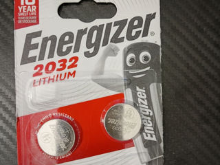 Батарейки новые Energizer Lithium CR2032, 2 шт/ Baterii Energizer