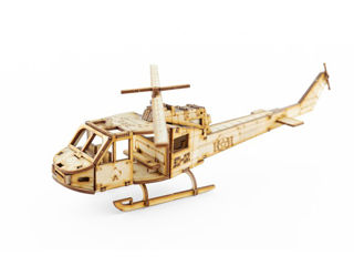 Вертолет-2  3-D пазл из экологически чистых материалов
