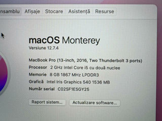 Macbook pro 13 2016 i7 8/256gb foto 5