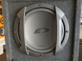 Subwoofer Activ Alpine SWE 815 + cabluri pentru conectare foto 1