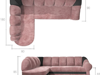 Canapea de colț elegantă și confortabilă foto 4