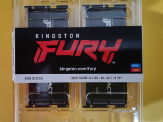 32GB / 64GB DDR5 Ram Sodimm Corsair Vengeance & Kingston Fury foto 4