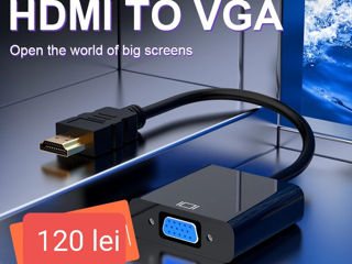 Адаптеры HDMI-DP-DVI-D - VGA-usb Type C-RCA -Mini DP-PS2/WII foto 4