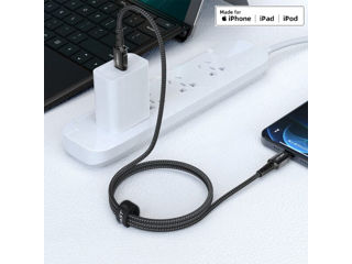 Cablu de date de încărcare din aliaj de aluminiu ACEFAST C1-01 USB-C la Lightning foto 4