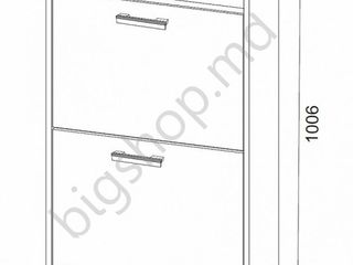 Tumba de incaltaminte SV-Mebel N 6 (stejar wenge/stejar laptos), cumpara in credit ! Reduceri! foto 2