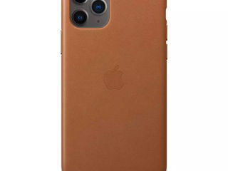 Apple iPhone 11 Pro Max Leather Case - Saddle Brown foto 5