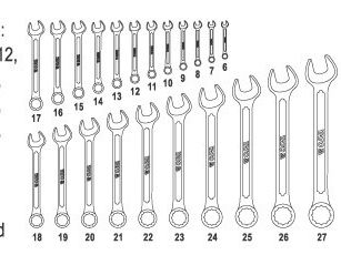 Yato 6-32мм набор ключеи комб 25 пред. foto 2