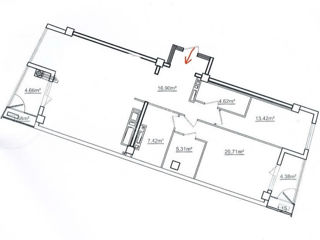 Apartament cu 3 camere, 120 m², Râșcani, Chișinău foto 7