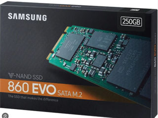 M.2 SATA SSD  250GB Samsung 860 EVO "MZ-N6E250BW" [R/W:550/520MB/s, 97K IOPS, MJX, V-NAND 3bit MLC] foto 1