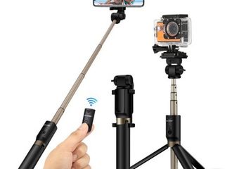 Tripod selfie suporturi lentile lumini blitz pentru telefon foto 4
