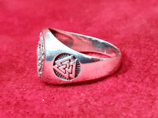 Серебряное мужское кольцо викингов foto 5