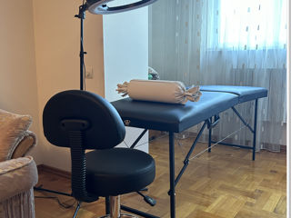 Set Pat extensii gene + Scaun Cosmetica + Lampa
