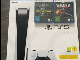 Sony PlayStation 5 Disc Edition + Spider-Man + Returnal foto 1