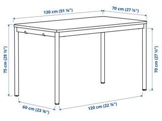 Masă stilată și practică Ikea foto 3