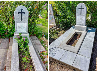 Repararea și restaurarea fundațiilor pietrelor funerare: turnare, consolidare, curățare, placare foto 10