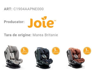 scaun auto joie i-Spin Grow R Signature pine 0-25kg pina la 7 ani cu funcție de rotire 360 foto 9