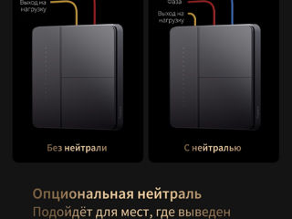 Умный настенный выключатель Aqara Z1 Pro (четверной переключатель, черный) фото 6