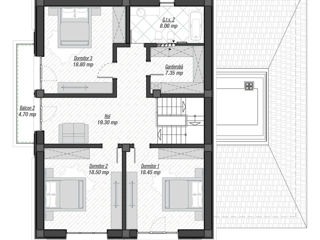 Casă de locuit individuală S+P+E/ 306.55m2/ stil modern/ arhitect/inginerie/schițe/planuri3D foto 4