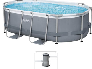 Piscina Oval 305x200x84cm, 3668L, carcas metal