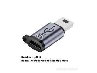 Adapter. Micro USB, female, male, USB-C, Lightning, Mini USB. foto 9