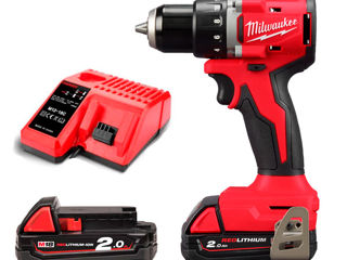 Masina de gaurit - insurubat cu acumulator / ударная дрель milwaukee m18 blddrc-202c, 4933492833