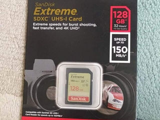 Супер цена !!! SD Card 128Gb. SanDisk 4k, 150Mb/sec