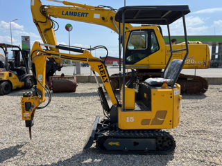 Miniexcavator Rely R15 – 1 Tona , 10 Hp , picamer +cupa (Nou) cu Video foto 4