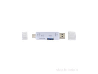 Card Reader 5 in 1 USB 3.0 USB-C, USB, Micro USB, SD, TF Memory Card Reader OTG Adapter. foto 4