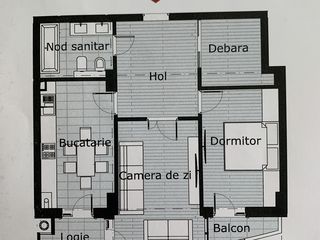 Apartament cu 2 camere, 67 m², Periferie, Ialoveni, Ialoveni foto 7