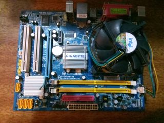 Материнка s775 Gigabyte + CPU (2 ядра) Intel DualCore 2,7GHz foto 1