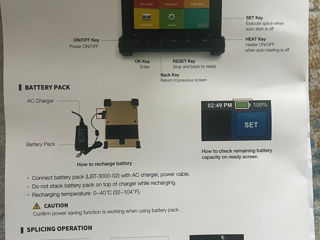 Inno a3 arc fusion splicer cladding alignment splicer w/ inno v7 fiber cleaver!nou! foto 3