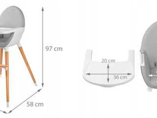 Детский стульчик для кормления KinderKraft Fini foto 4