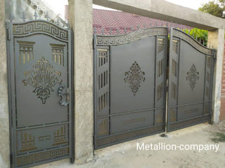 Porți și garduri metalice traforate direct de la producator foto 10