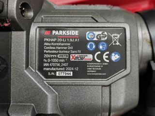 CIOCAN ROTOPERCUTOR fără fir Parkside PKHAP 20-Li 1.9J A1 foto 3